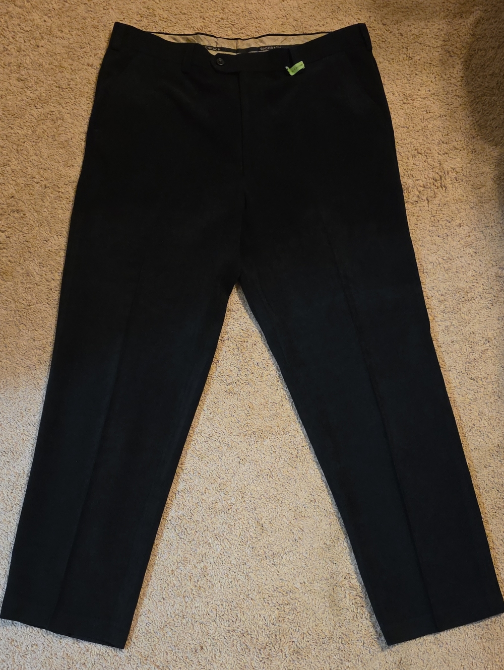 Bachrach Black Corduroy Men's Dress Pants